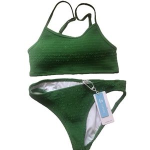 Cupshe Emerald Green Bikini